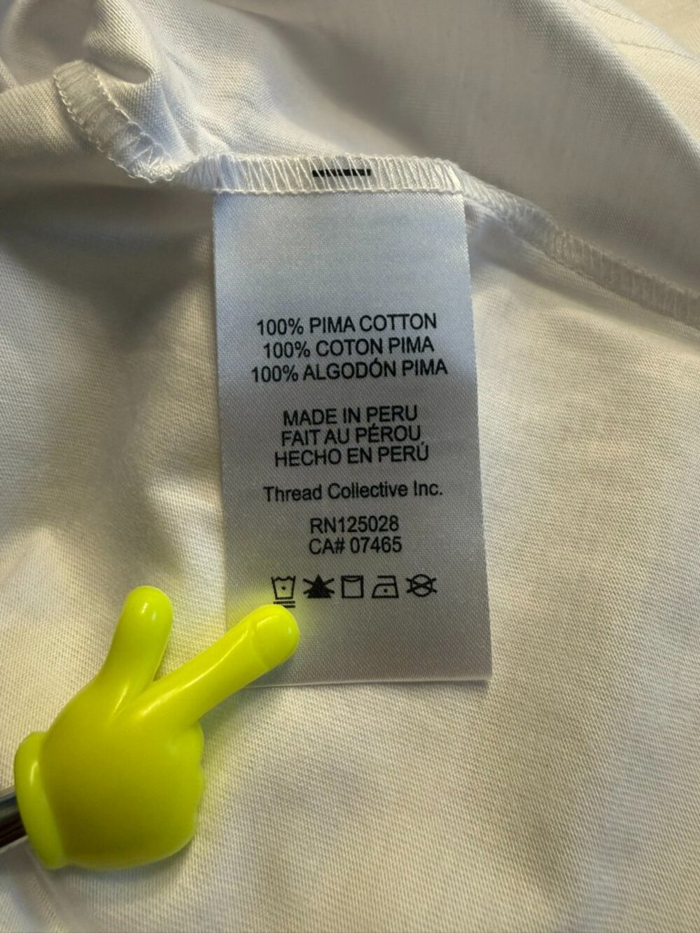 NWT $70 Psycho Bunny Shirt Mens Size 9 Classic White V Neck Graphic Tee 3XL - Picture 5 of 5